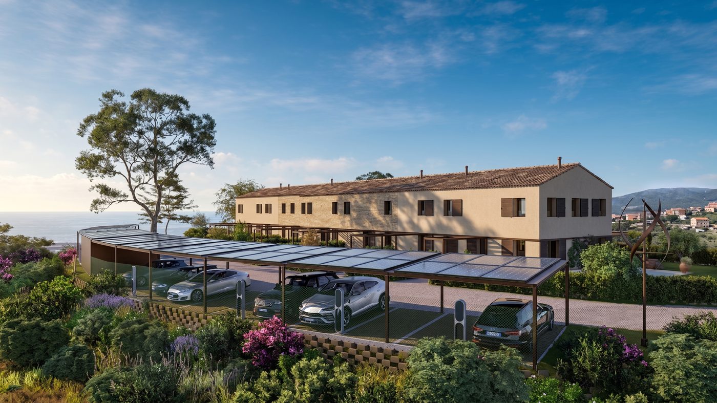 Utopia Living — carport fotovoltaico